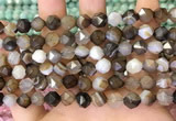 CNG8720 15.5 inches 6mm faceted nuggets agate gemstone beads