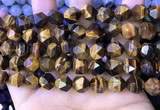 CNG8726 15.5 inches 10mm faceted nuggets yellow tiger eye beads