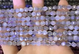 CNG8746 15.5 inches 6mm faceted nuggets grey moonstone beads