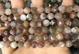 CNG8751 15.5 inches 8mm faceted nuggets moonstone beads wholesale