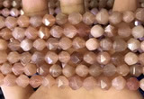 CNG8753 15.5 inches 8mm faceted nuggets moonstone beads wholesale