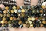 CNG8776 15 inches 8mm faceted nuggets jasper gemstone beads