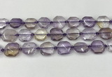 CNG8801 15.5 inches 16mm - 20mm faceted freeform ametrine beads