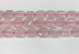 CNG8802 15.5 inches 16mm - 20mm faceted freeform rose quartz beads