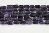 CNG8848 15.5 inches 8*12mm - 10*16mm nuggets matte amethyst beads