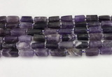 CNG8849 15.5 inches 8*12mm - 10*16mm nuggets matte amethyst beads