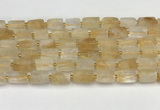 CNG8850 15.5 inches 8*12mm - 10*16mm nuggets matte citrine beads