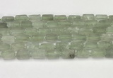 CNG8852 15.5 inches 8*12mm - 10*16mm nuggets matte green quartz beads