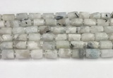 CNG8855 15.5 inches 8*12mm - 10*16mm nuggets matte white moonstone beads