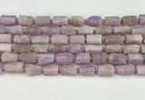 CNG8858 15.5 inches 8*12mm - 10*16mm nuggets matte kunzite beads