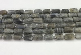 CNG8862 15.5 inches 8*12mm - 10*16mm nuggets matte labradorite beads