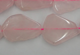 CNG888 15.5 inches 18*22mm – 25*30mm freeform rose quartz beads