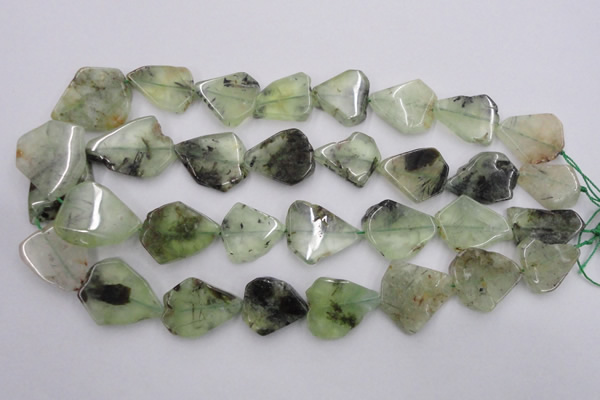 CNG891 15.5 inches 18*22mm – 25*30mm freeform prehnite beads