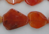 CNG892 15.5 inches 15*20mm – 20*30mm freeform red agate beads