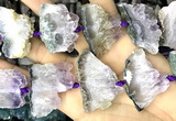 CNG8960 15 inches 22*30mm - 30*40mm freeform druzy amethyst beads