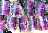 CNG8962 15 inches 22*30mm - 30*40mm freeform druzy amethyst beads