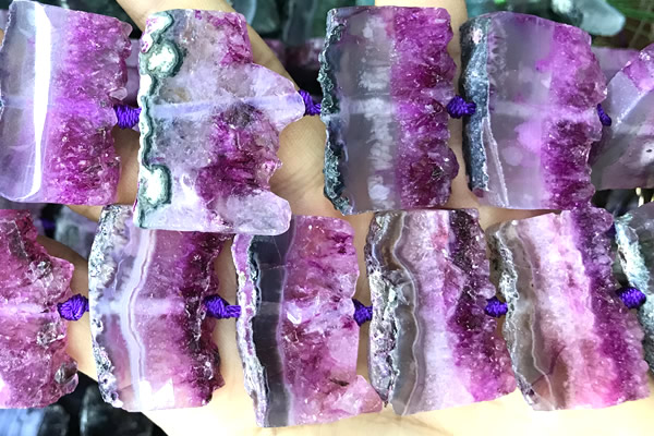 CNG8962 15 inches 22*30mm - 30*40mm freeform druzy amethyst beads