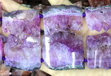 CNG8970 15 inches 30*45mm - 35*55mm freeform druzy amethyst beads