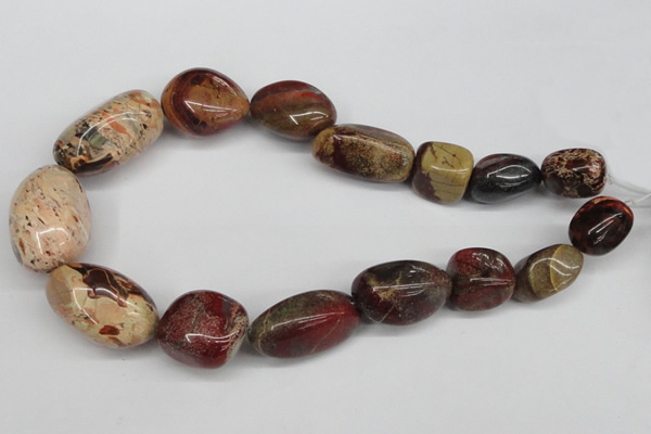 CNG90 15.5 inches 10*18mm - 20*35mm nuggets jasper gemstone beads