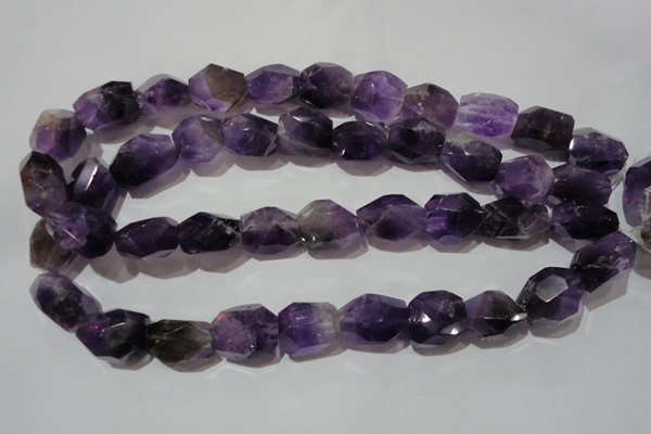 CNG903 15.5 inches 15*20mm – 18*26mm faceted nuggets amethyst beads