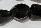 CNG905 15.5 inches 18*22mm – 20*32mm faceted nuggets smoky quartz beads