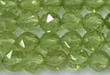 CNG9106 15 inches 4mm faceted nuggets olive quartz beads