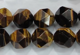 CNG940 15 inches 16mm faceted nuggets yellow tiger eye beads