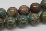 CNI06 16 inches 14mm round natural imperial jasper beads wholesale