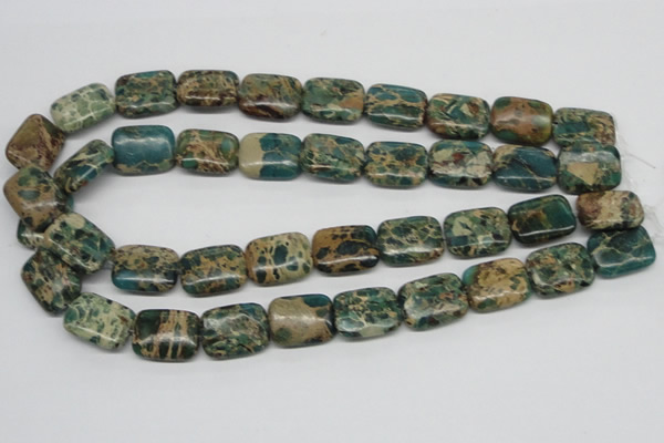 CNI17 16 inches 15*20mm rectangle natural imperial jasper beads wholesale