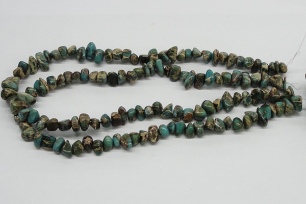 CNI19 16 inches 6*8mm - 8*12mm nuggets natural imperial jasper chip beads