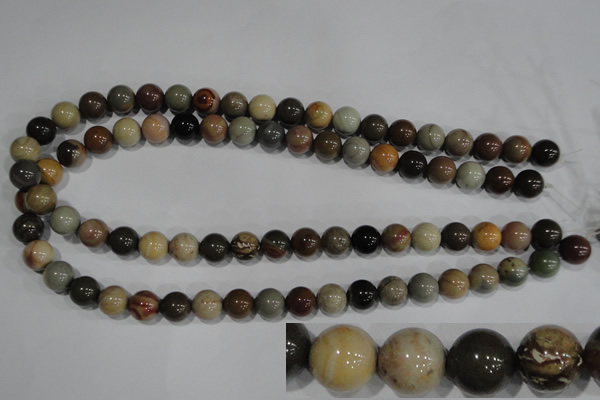 CNI203 15.5 inches 10mm round imperial jasper beads wholesale