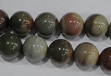 CNI205 15.5 inches 14mm round imperial jasper beads wholesale