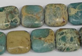 CNI26 15.5 inches 16*16mm square natural imperial jasper beads