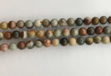 CNI371 15.5 inches 8mm round American picture jasper beads