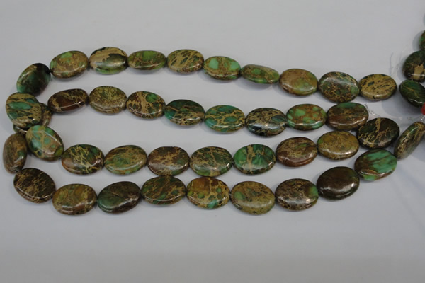 CNI42 15.5 inches 15*20mm oval natural imperial jasper beads