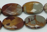 CNJ11 15.5 inches 18*25mm faceted oval natural noreena jasper beads