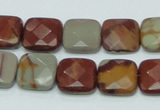 CNJ15 15.5 inches 15*15mm faceted square natural noreena jasper beads