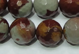 CNJ20 15.5 inches 18mm faceted round natural noreena jasper beads