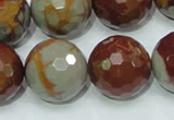 CNJ21 15.5 inches 20mm faceted round natural noreena jasper beads