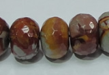 CNJ26 15.5 inches 14*20mm faceted rondelle natural noreena jasper beads