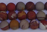 CNJ302 15.5 inches 8mm round matte noreena jasper beads wholesale