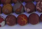 CNJ304 15.5 inches 12mm round matte noreena jasper beads wholesale