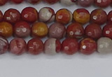 CNJ308 15.5 inches 4mm faceted round noreena jasper beads