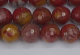 CNJ311 15.5 inches 10mm faceted round noreena jasper beads