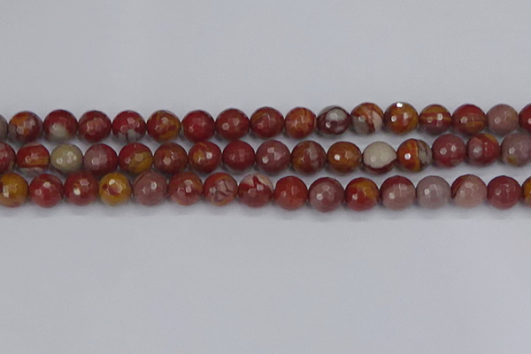 CNJ311 15.5 inches 10mm faceted round noreena jasper beads