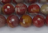 CNJ312 15.5 inches 12mm faceted round noreena jasper beads