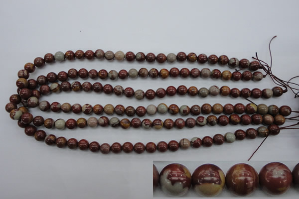 CNJ67 15.5 inches 8mm round noreena jasper beads wholesale