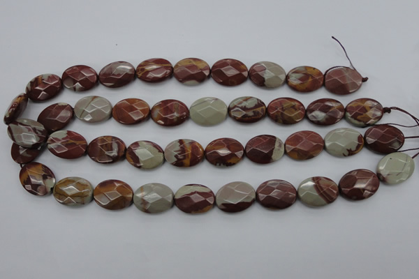 CNJ85 15.5 inches 15*20mm faceted oval noreena jasper beads wholesale