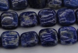 CNL1126 15.5 inches 10*10mm square lapis lazuli gemstone beads