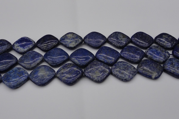 CNL1137 15.5 inches 25*25mm diamond lapis lazuli gemstone beads